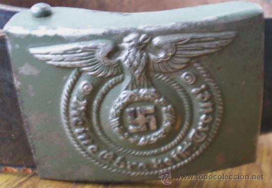 Militaria: Cinturón 2ª GM – SS .. Hebilla marcajes (ver fotos) - Foto 3 - 45462684